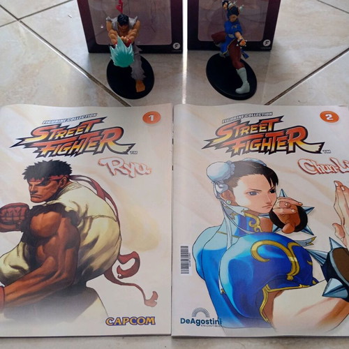 Deagostini Street Fighter figurine collection like new, pack of 2 issues