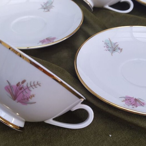 Vintage Fürstenberg porcelain coffee/tea set like new, 11 pieces