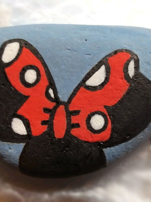 Minnie Mouse decorative stone new, painted with tempera