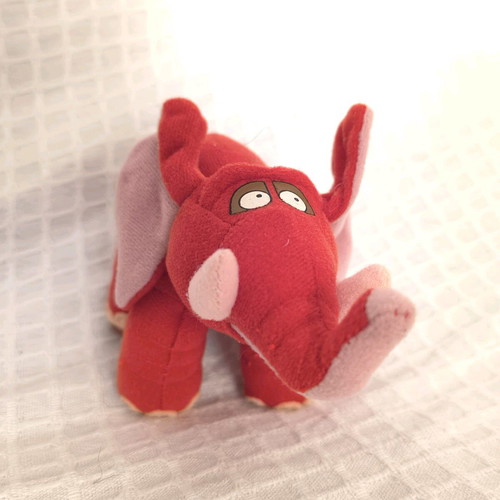 Plush Elephant used, McDonald's Tarzan promotional toy 2000