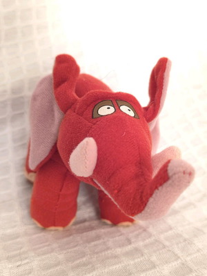 Plush Elephant used, McDonald's Tarzan promotional toy 2000