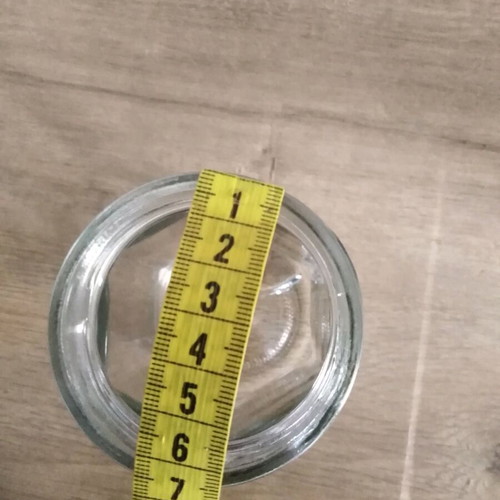 Glass jar without lid like new