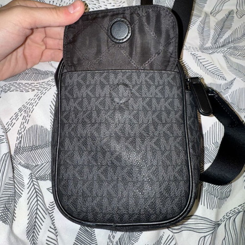 Michael Kors men's crossbody bag, black and grey