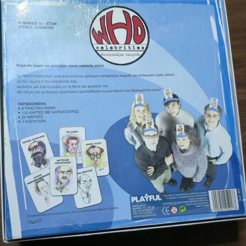 Who Celebrities Board Game like new by Playful