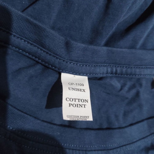 Cotton blouse dress 5XL, blue, plus size