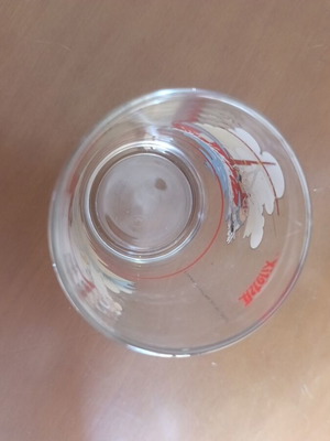 Nutella promotional glass with Asterix images