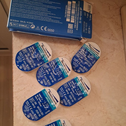 Bausch&Lomb Monthly Contact Lenses for Myopia 4 Diopters New