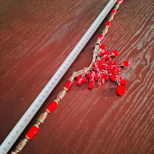 Natural coral vintage necklace like new, length 51 cm