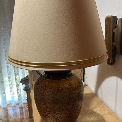 Vintage mid-century ceramic table lamp Candicer