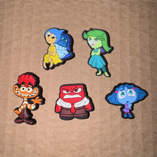 Disney Inside Out Crocs charms set of 5
