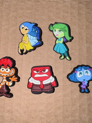 Disney Inside Out Crocs charms set of 5
