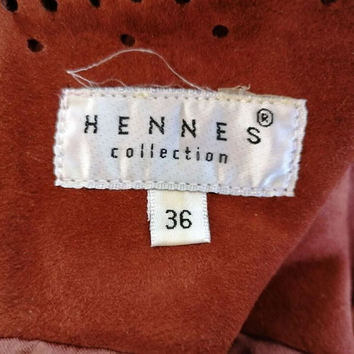 Hennes leather dress sleeveless with cutout decoration, like new, size 36