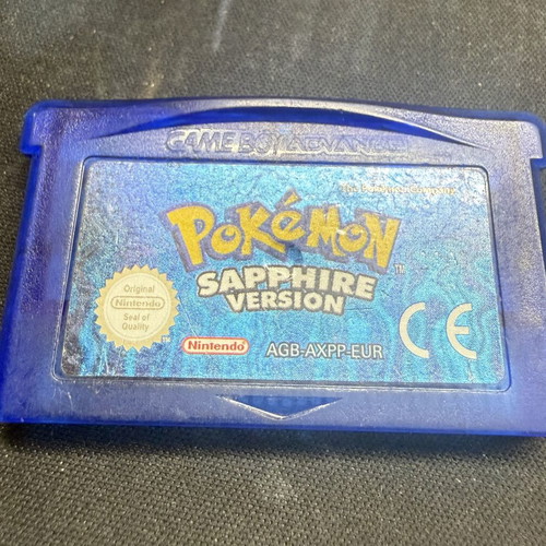 Pokemon Sapphire Version Game Boy Advance cartridge used, genuine European