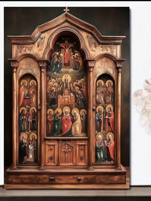Byzantine Greek Orthodox icon new, Saints Panagia Svloti
