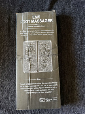 EMS Foot Massager with Electrical Muscle Stimulation technology, new