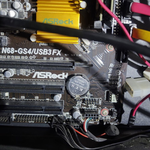 Motherboard with processor and memory like new