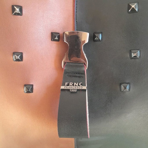 FRNC leather backpack used with wallet