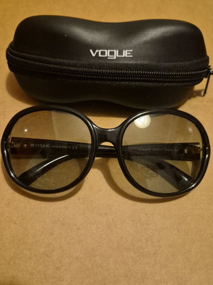 Vogue sunglasses with case, black lenses