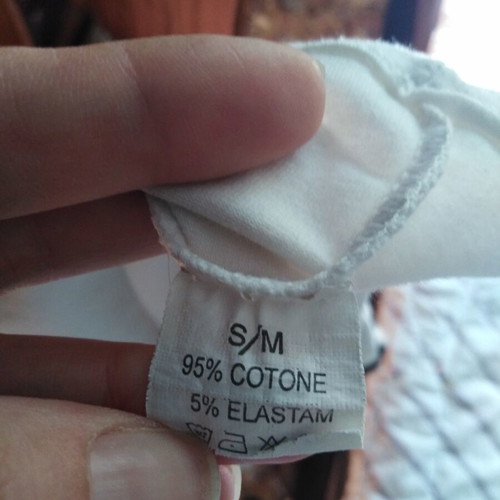 White crop top with black stripes like new