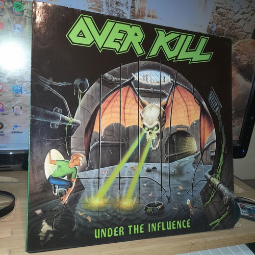 Overkill Under The Influence LP used, metal