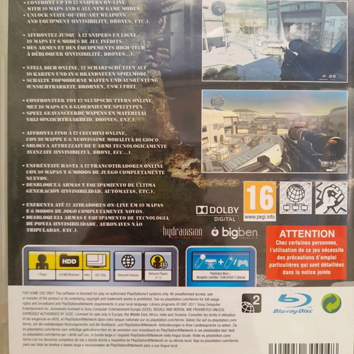 Snipers PlayStation 3 used