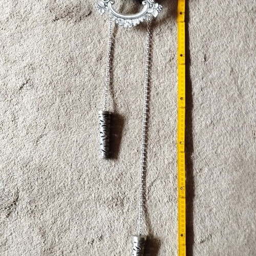 Retro Pendulum Wall Clock new, metal tin coating, battery operated