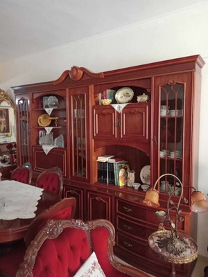Walnut wood cabinet Italian made like new