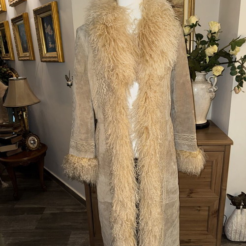 Castor coat, beige, size M