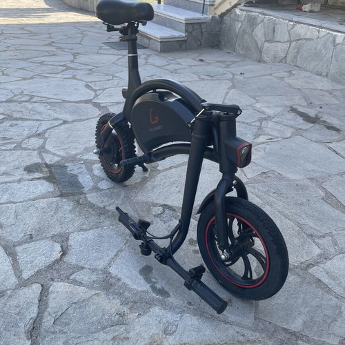 KUGOO electric bike, black with red details