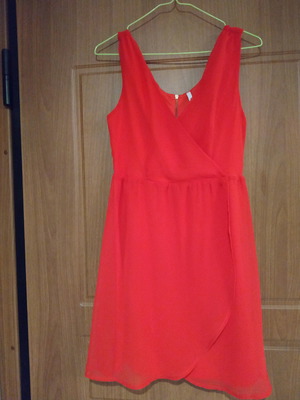 Stradivarius mini dress red like new, size M