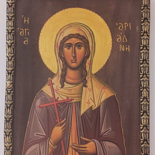 Wooden icon of Saint Ariadne, 31x23 cm