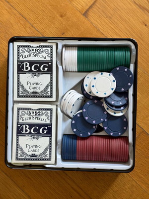 Poker chips like new