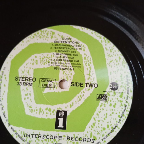 Bush Sixteen Stone vinyl record used, rock genre
