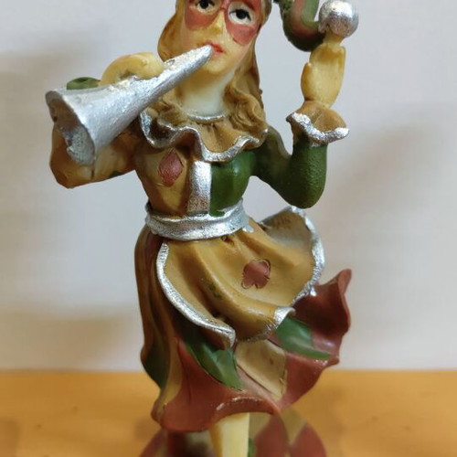 Musical figures handmade rare set of 4 polyresin like new