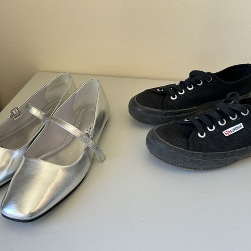 H&M and Superga women's shoes used, sizes 37 and 38