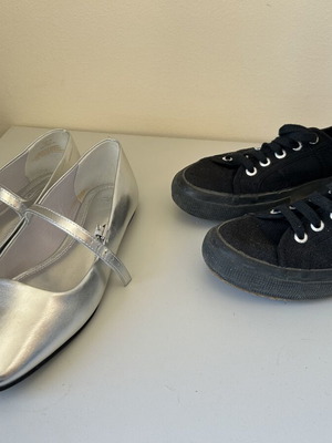 H&M and Superga women's shoes used, sizes 37 and 38