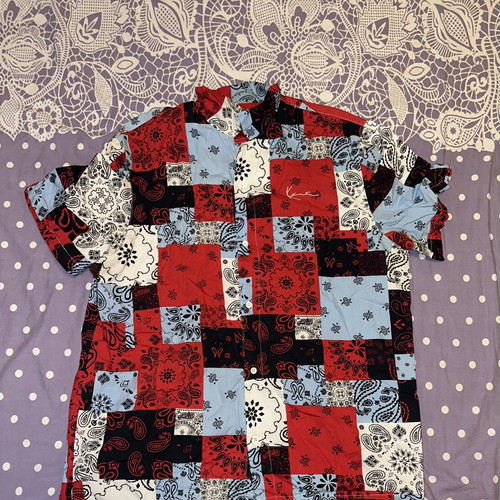 Karl Kani summer shirt with bandana details like new, size XXL