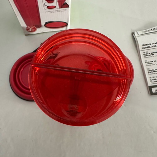Pets water bottle and foldable bowl for dogs and cats 350ml like new