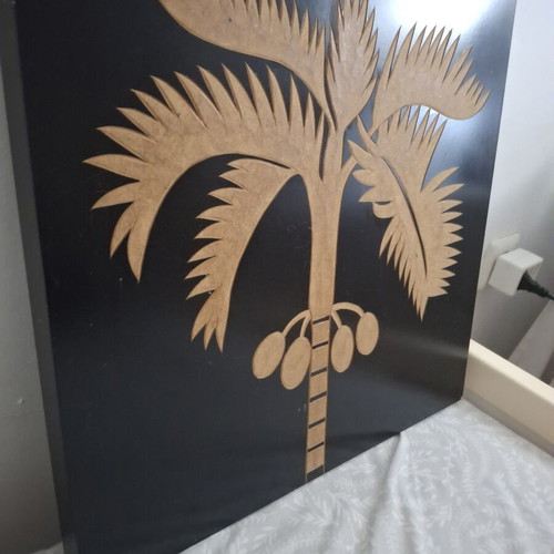 Wooden frame with embossed design used