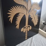 Wooden frame with embossed design used