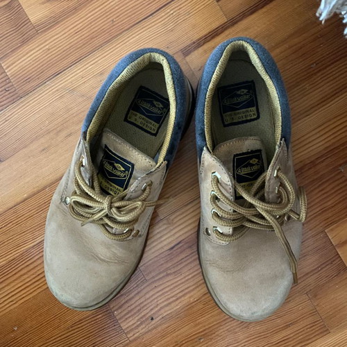 Frank Walker men's waterproof boots used, size 39, beige and yellow