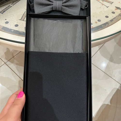 Boss set bow tie with silk belt new, 100% silk