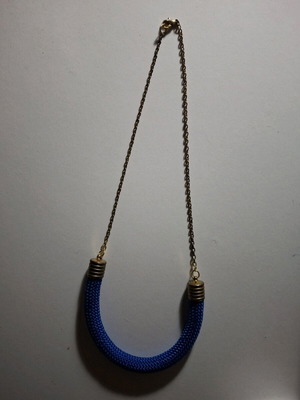 Egyptian Necklace like new, blue and gold