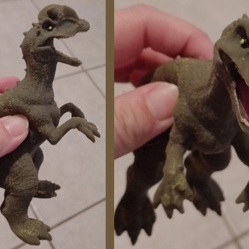 Dinosaur figures pack of 5, plastic and rubber