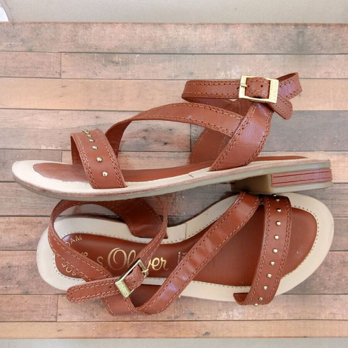 S.Oliver sandals brown size 36 new
