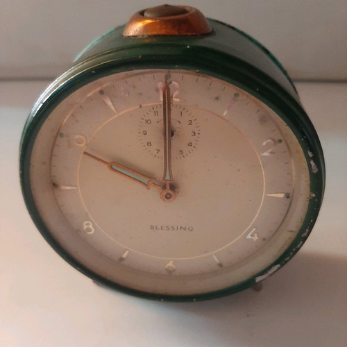 Antique clocks used, set of 3 wind-up from 1950s-60s