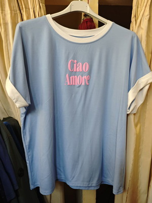 Ciao Amore women's blouse turquoise new, one size