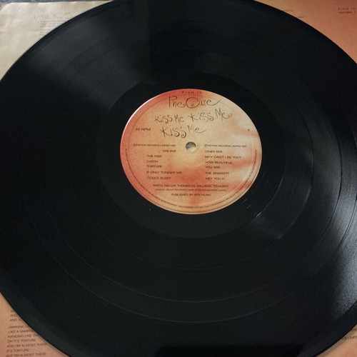 The Cure Kiss Me vinyl album used