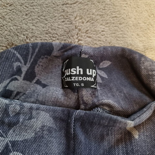 Calzedonia floral push up leggings size S like new, grey