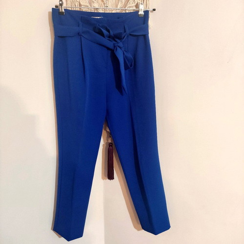 Office pants with belt like new, blue, size M